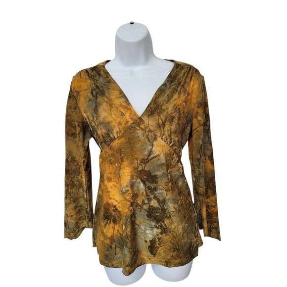 Vtg Y2K Babydoll Velvet Burnout Top S Romantic Whimsigoth Fairy Indie Artsy - Picture 9 of 15